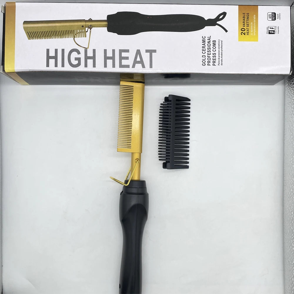Electric Hot Comb Hair Straightener