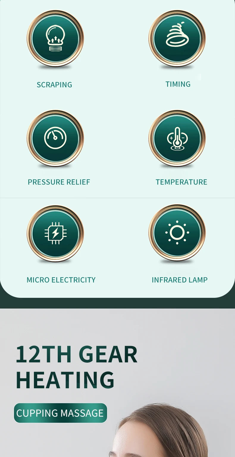 Tricolor Electric Gua Sha Massager