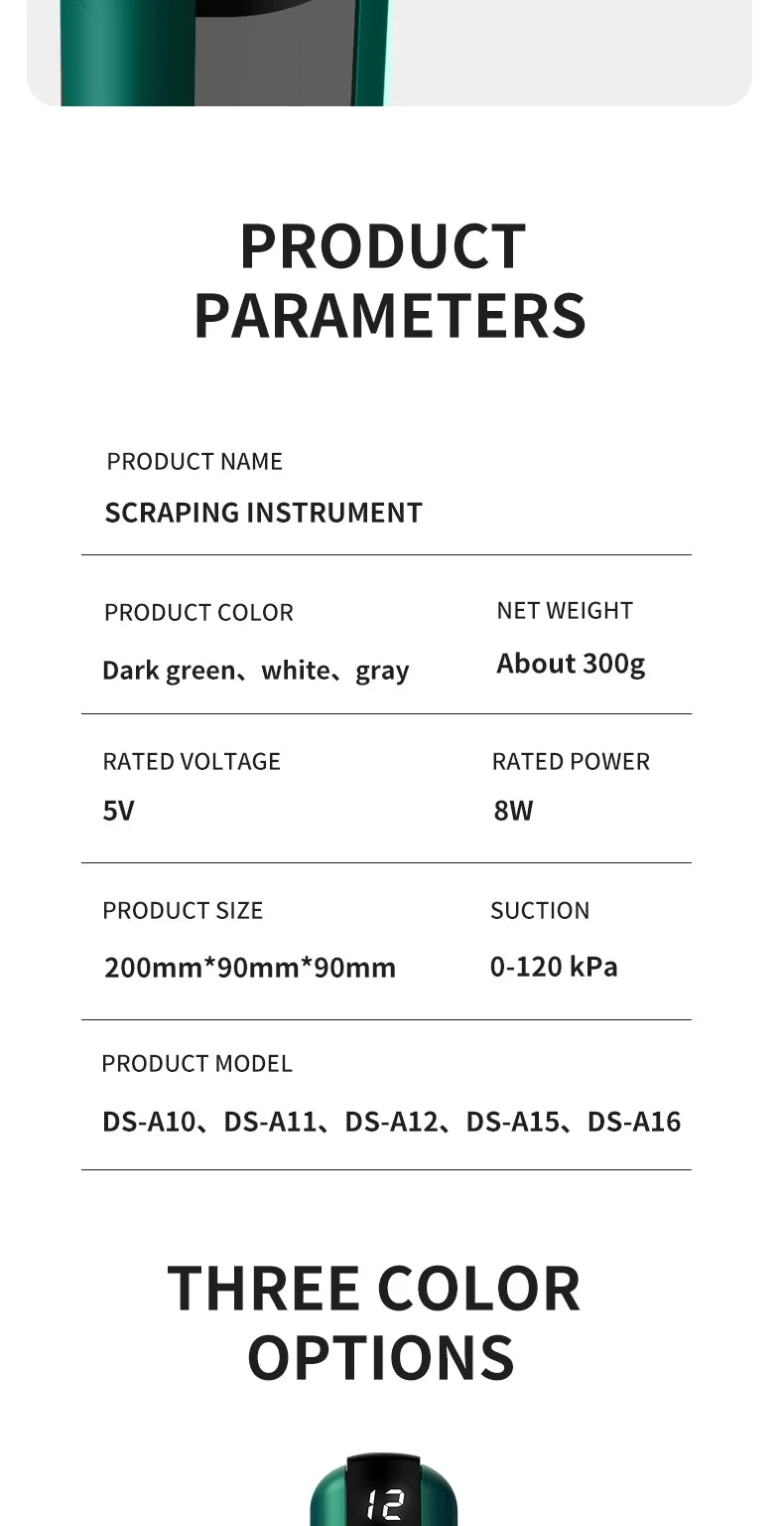 Tricolor Electric Gua Sha Massager