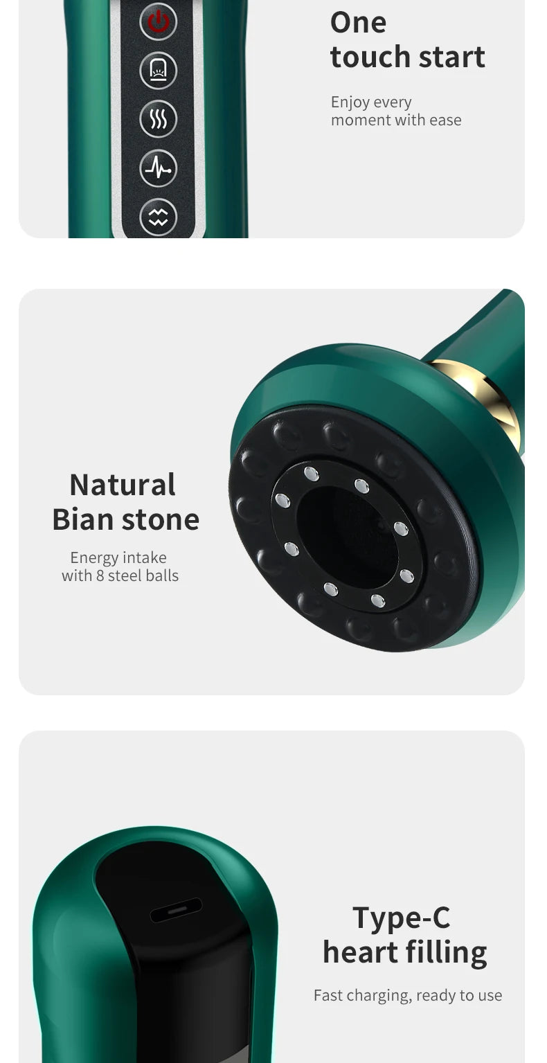 Tricolor Electric Gua Sha Massager